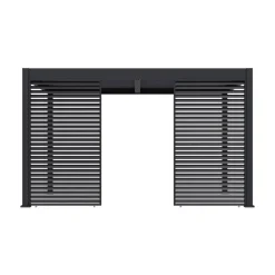 Lamellen Sichtschutz für Pergola 'Grand Tuscan 14' anthrazit 135 x 234 cm