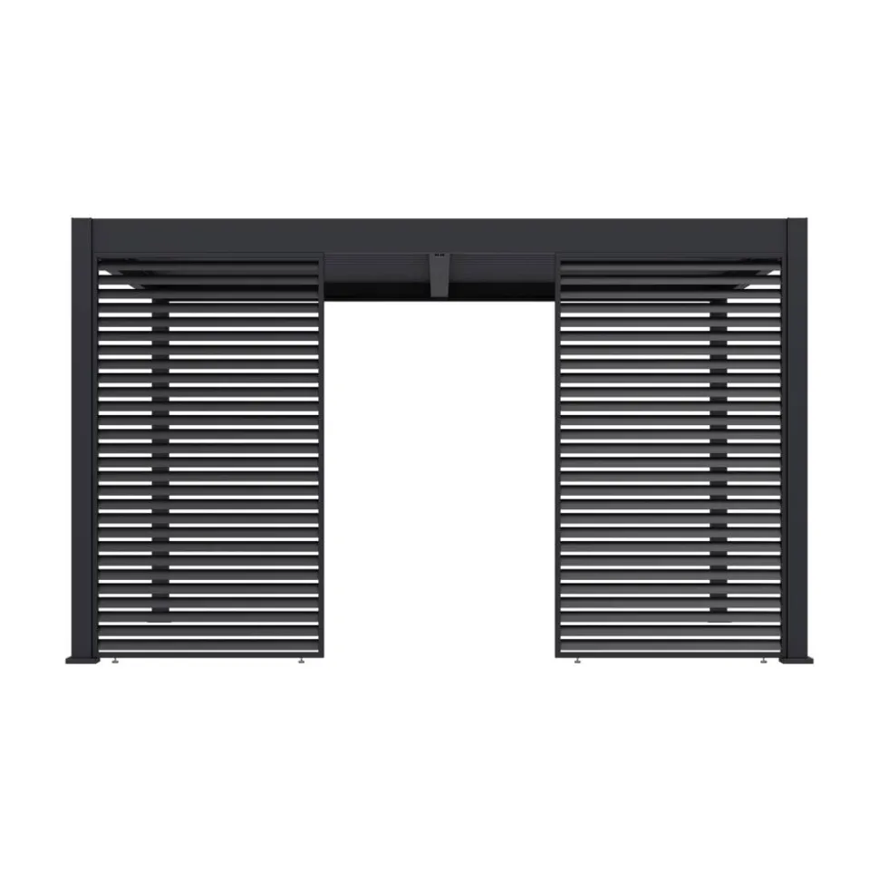 Lamellen Sichtschutz für Pergola 'Grand Tuscan 14' anthrazit 135 x 234 cm