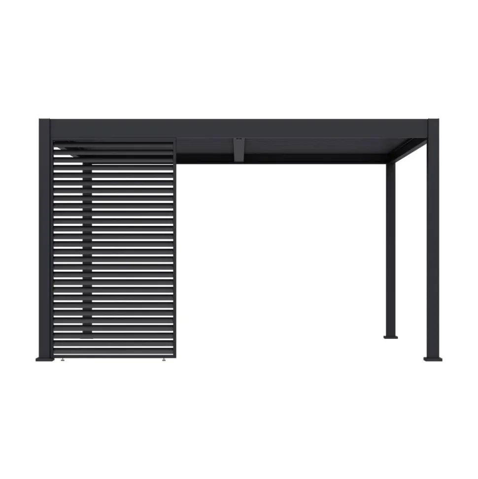 Lamellen Sichtschutz für Pergola 'Grand Tuscan 14' anthrazit 135 x 234 cm
