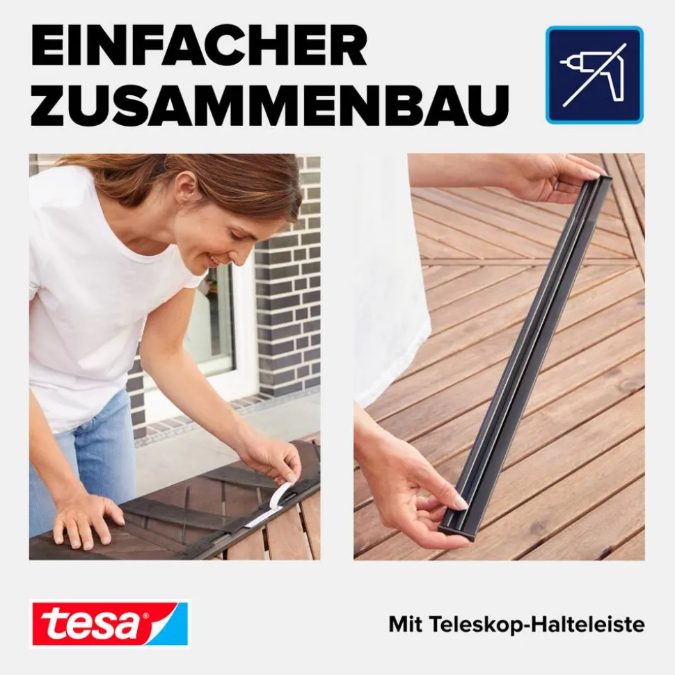 Lamellentür 'Premium' Aluminium teleskopierbar 95 x 220 cm