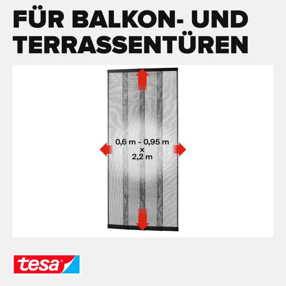 Lamellentür 'Premium' Aluminium teleskopierbar 95 x 220 cm
