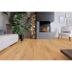 Laminat 'Mediterran 4V' Eiche Burlington eichefarben 8 mm