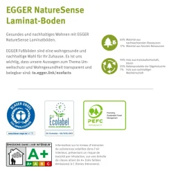 Laminat 'NatureSense' EL2093 Ortega Eiche 8 mm