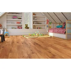Laminat 'Savanne 4V' Eiche Michigan dunkelbraun 7 mm