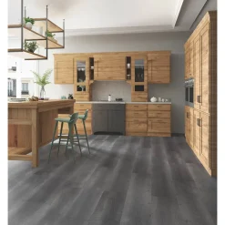 Laminat 'Savanne WR' Eiche naturfarben/anthrazit wasserresistent 8 mm