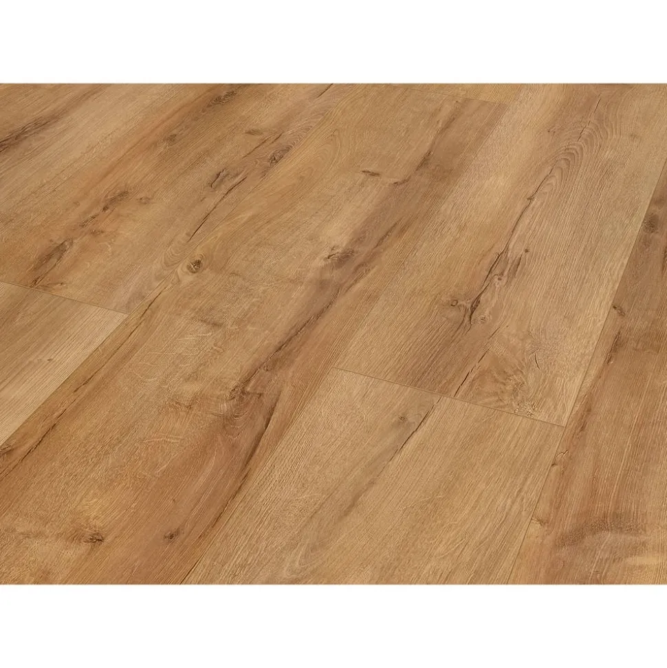 Laminat 'SavanneXL WR' Higland Eiche naturfarben wasserresistent 8 mm