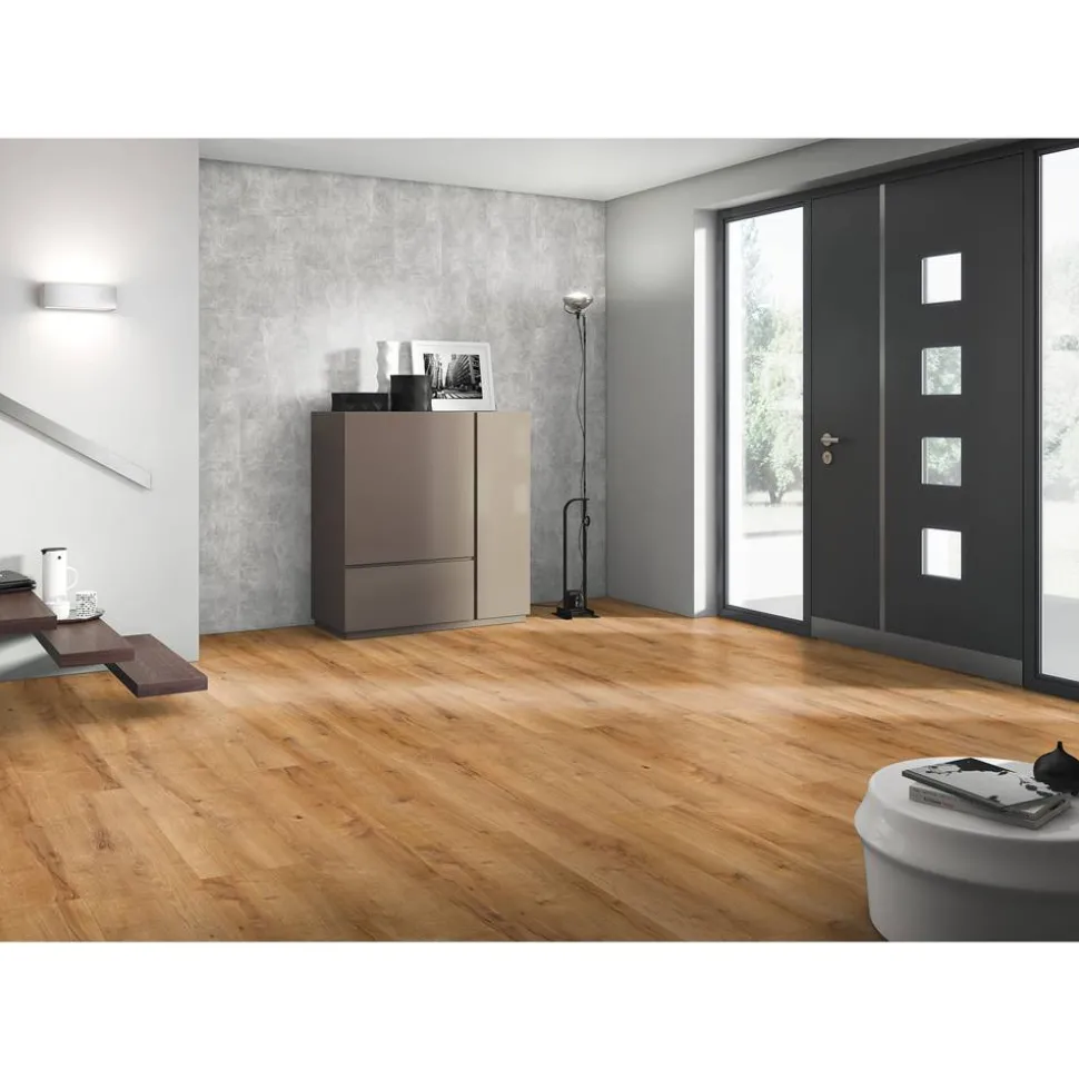 Laminat 'SavanneXL WR' Higland Eiche naturfarben wasserresistent 8 mm