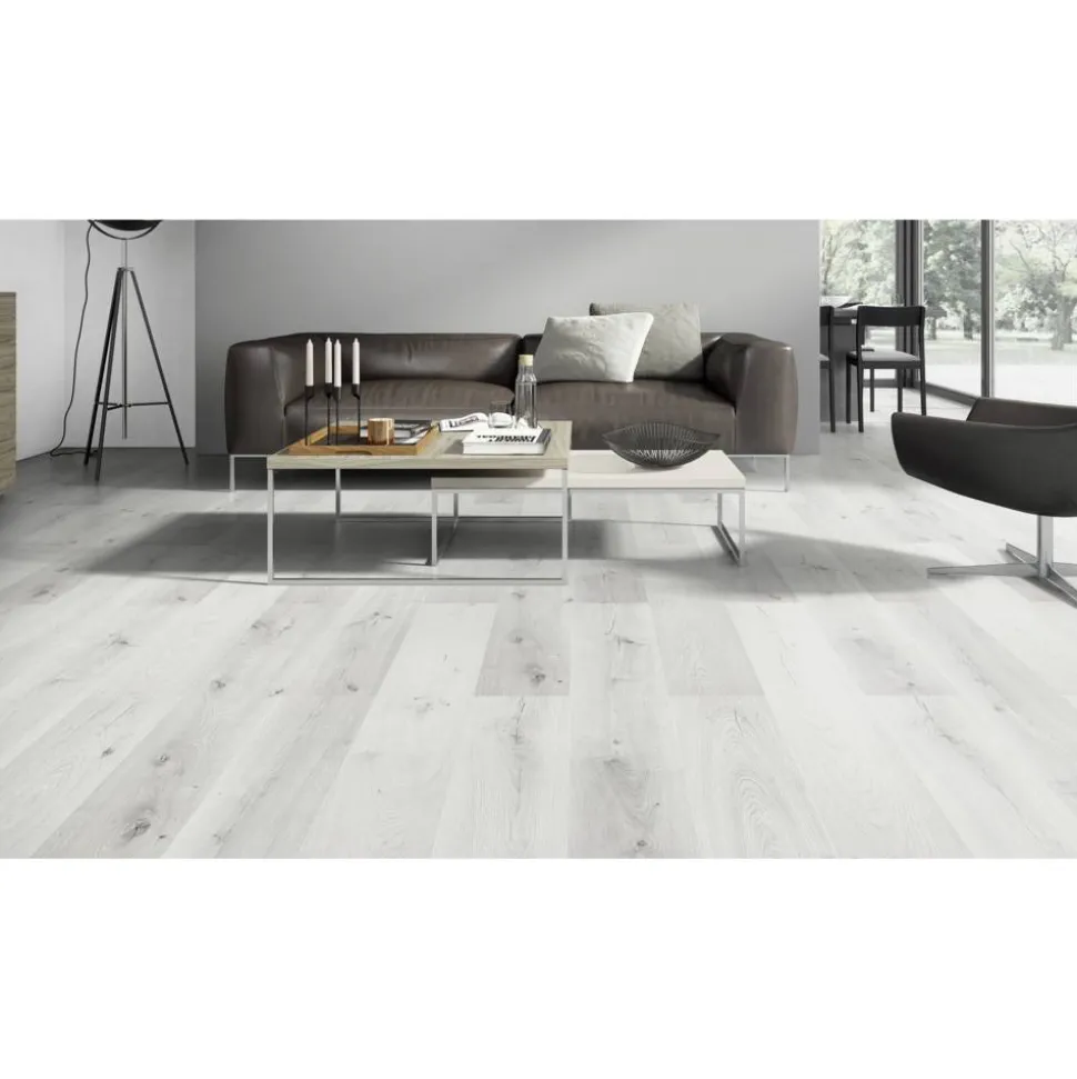 Laminat 'Scandinavia 4V' Axala hellgrau 7 mm