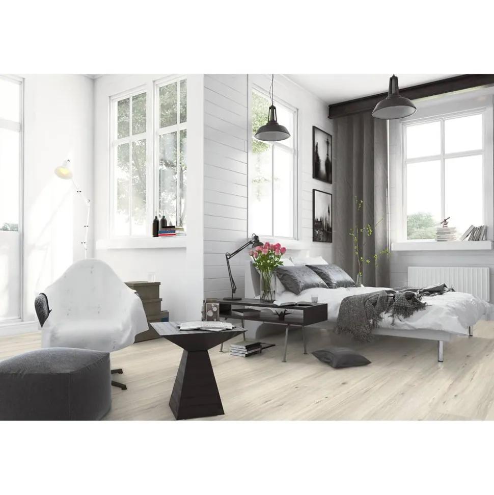 Laminat 'Scandin.XL WR' Eiche Veronie naturfarben wasserresistent 8 mm