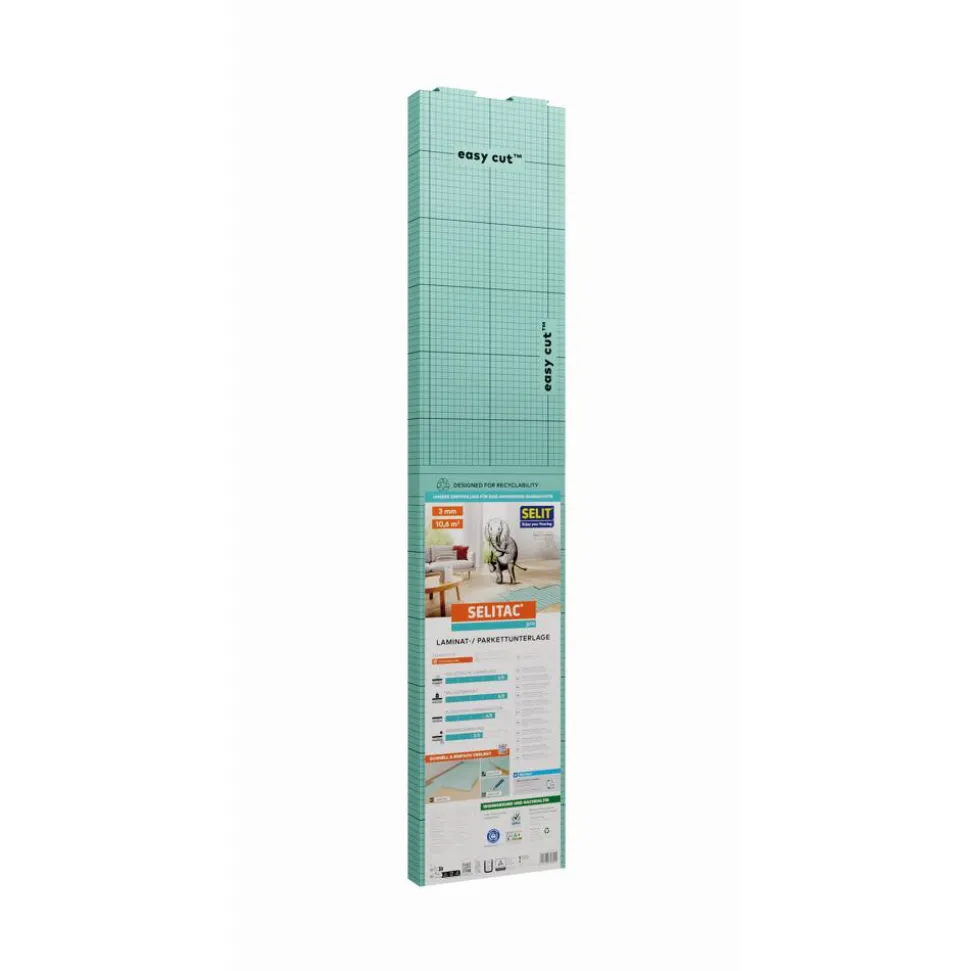 Laminat- und Parkettunterlage 'Selitac pro' 3 mm, 1 x 10 m, 12,5 m²