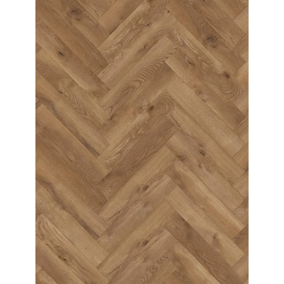 Laminat 'Ville Las Negras' Fischgrät Eiche taupe 8 mm
