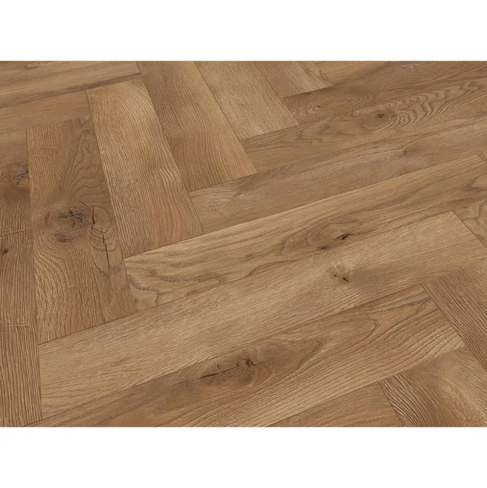 Laminat 'Ville Las Negras' Fischgrät Eiche taupe 8 mm