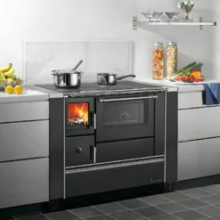 Landhausherd 'K76 70F' rechts schwarz 7,6 kW