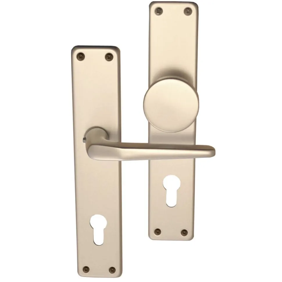 Langschildgarnitur 'Tanja' PZ, Aluminium F2 eloxiert, rechts/links
