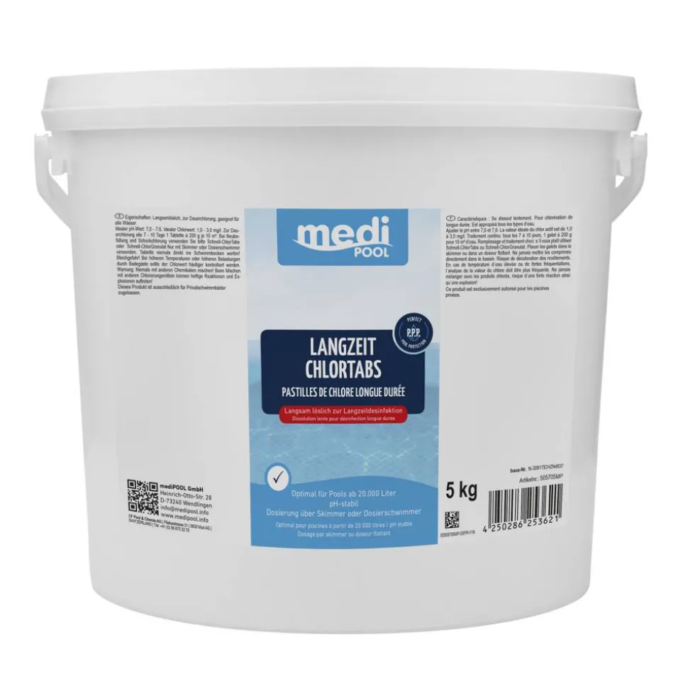 Langzeit-Chlortabs 5 kg, für die Poolpflege