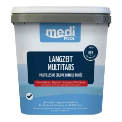 Langzeit-Chlortabs zur Poolpflege 2,4 kg