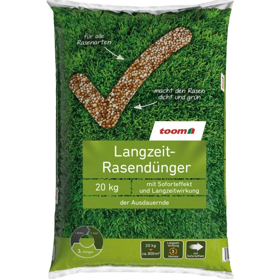 Langzeit-Rasendünger 20 kg für 800 m²