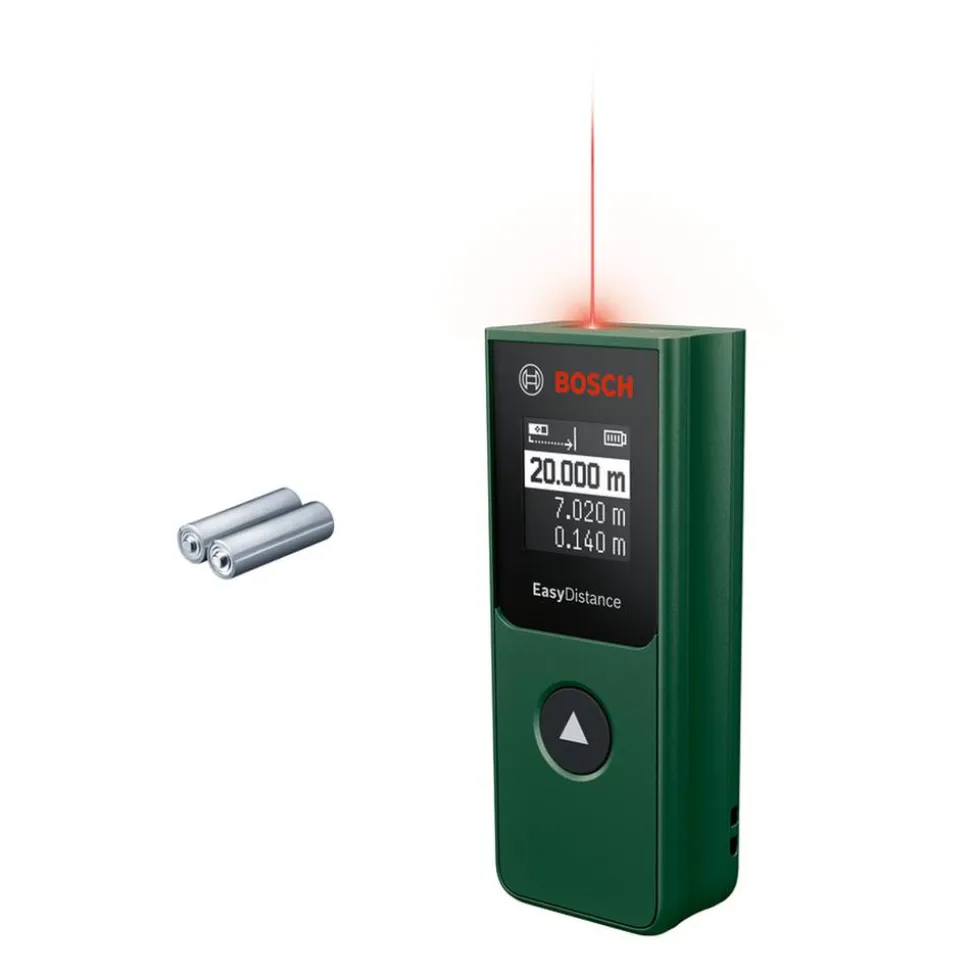 Laser-Entfernungsmesser 'EasyDistance 20' mit Akku-Batterien