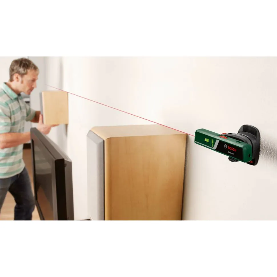 Laser-Wasserwaage 'EasyLevel' 15,4 cm mit Wandhalterung