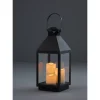 Laterne mit 3 LED-Kerzen 47 cm