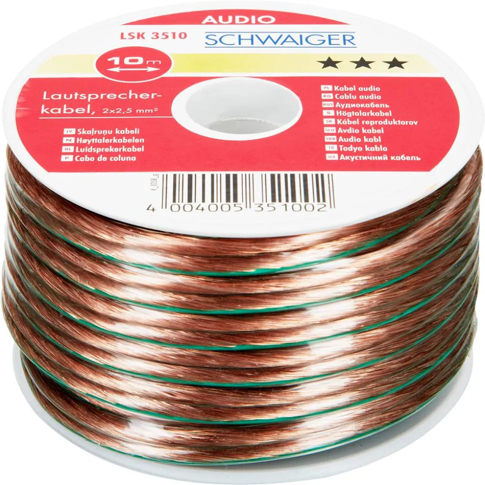 Lautsprecherkabel 2,5 mm², 10 m