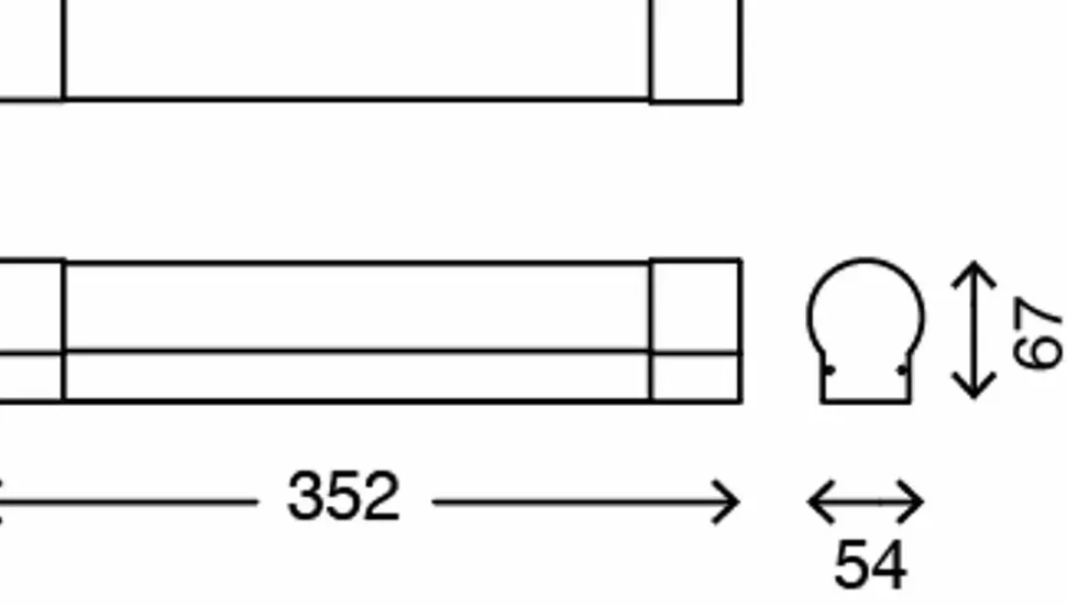 LED Bad-Wandleuchte - chromfarben - 8W