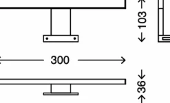 LED Spiegelleuchte - chromfarben - 5W