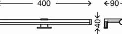 LED Spiegelleuchte - chromfarben - 6W