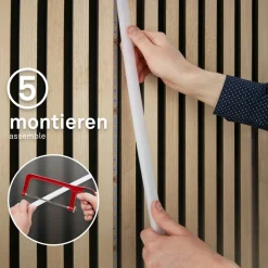 LED Stripe Ergänzungs-Set 'Pimp your Panel' 500 lm 3000 K CCT einstellbares weiß 2,6 m 230V geeignet für Akustikpaneele