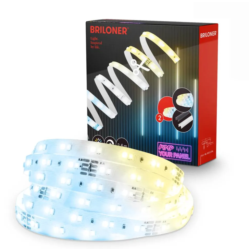 LED Stripe Ergänzungs-Set 'Pimp your Panel' 500 lm 3000 K CCT einstellbares weiß 2,6 m 230V geeignet für Akustikpaneele