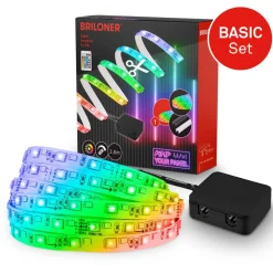 LED Stripe Starter-Set 'Pimp your Panel' RGB/W 250 lm 3000 K einstellbares weiß 2,6 m 230V mit Fernbedienung geeignet für Akustikpaneele