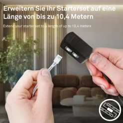 LED Stripe Starter-Set 'Pimp your Panel' CCT 500 lm 3000 K einstellbares weiß 2,6 m 230V mit Fernbedienung geeignet für Akustikpaneele