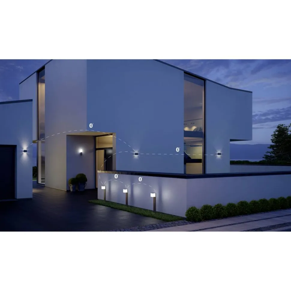 LED-Außenleuchte 'L 830 SC' mit Bewegungsmelder anthrazit 493 lm