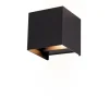 LED-Außenwandleuchte 'Pula' schwarz 10 x 10 x 10 cm