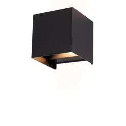 LED-Außenwandleuchte 'Pula' schwarz 10 x 10 x 10 cm