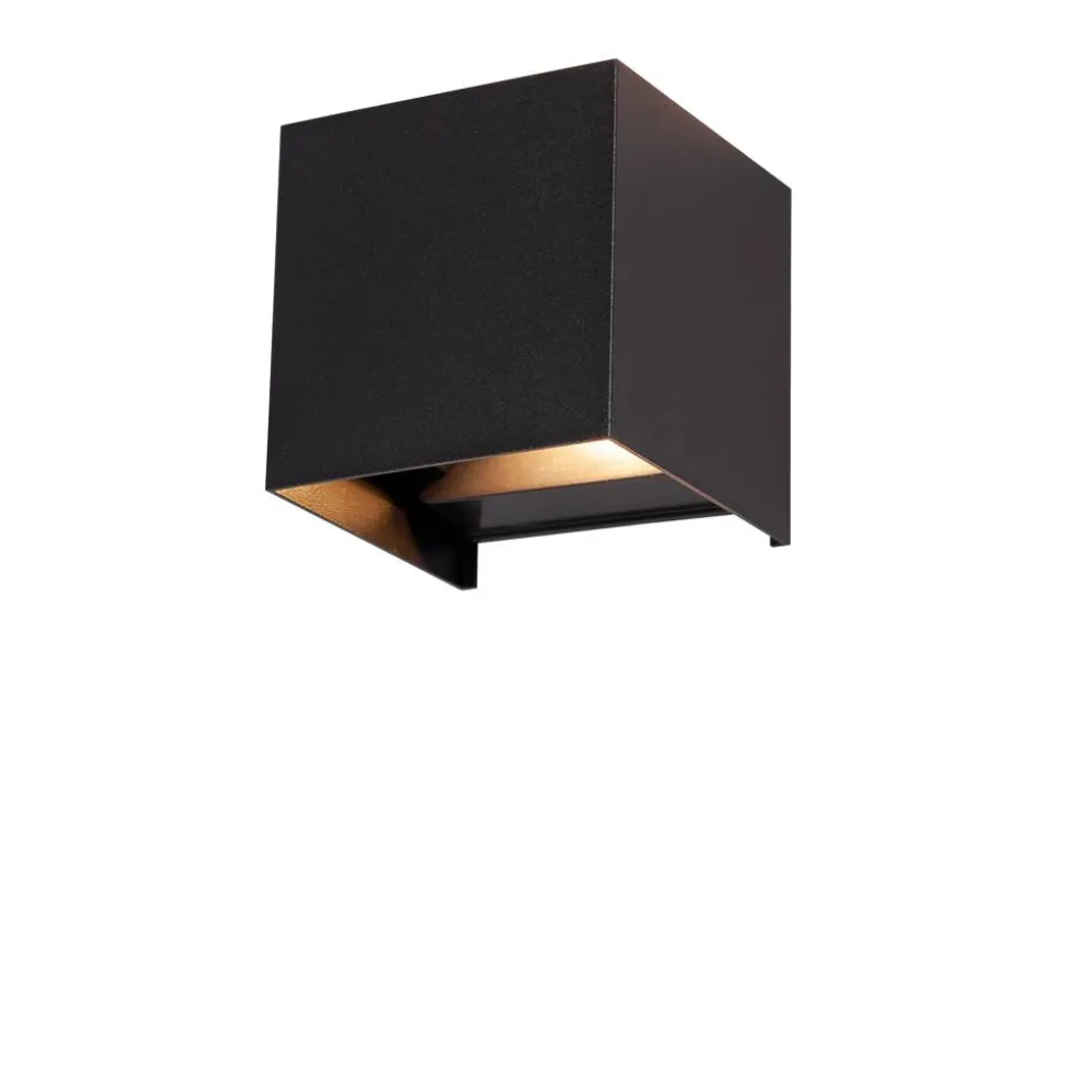 LED-Außenwandleuchte 'Pula' schwarz 10 x 10 x 10 cm