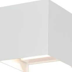LED-Außenwandleuchte 'Pula' weiß 10 x 10 x 10 cm