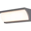 LED-Außenwandleuchte 'Straßburg' aluminiumfarben 8,1 x 23 x 8,2 cm