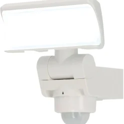 LED-Außenwandstrahler 'Seattle' weiß 16,5 x 17 x 18,3 cm, mit Bewegungsmelder
