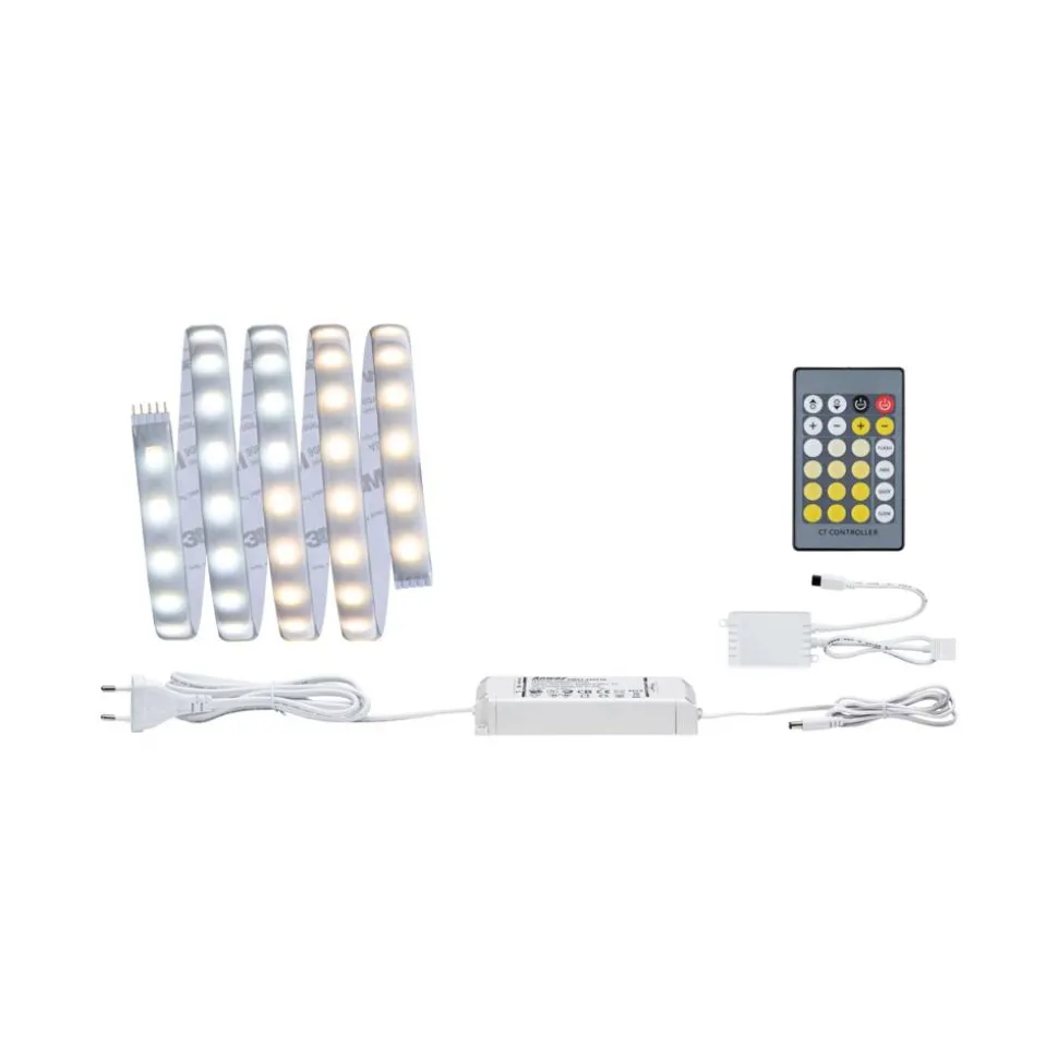 LED-Basisset 'MaxLED' 1,5 m 10 W 750 lm warmweiß-kaltweiß, silber