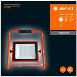 LED-Baustrahler 'Worklights' orange 2400 lm IP 44