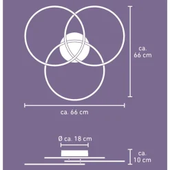 LED-Deckenleuchte 'Fabienne' CCT 60 W 6000 lm 66 x 66 cm
