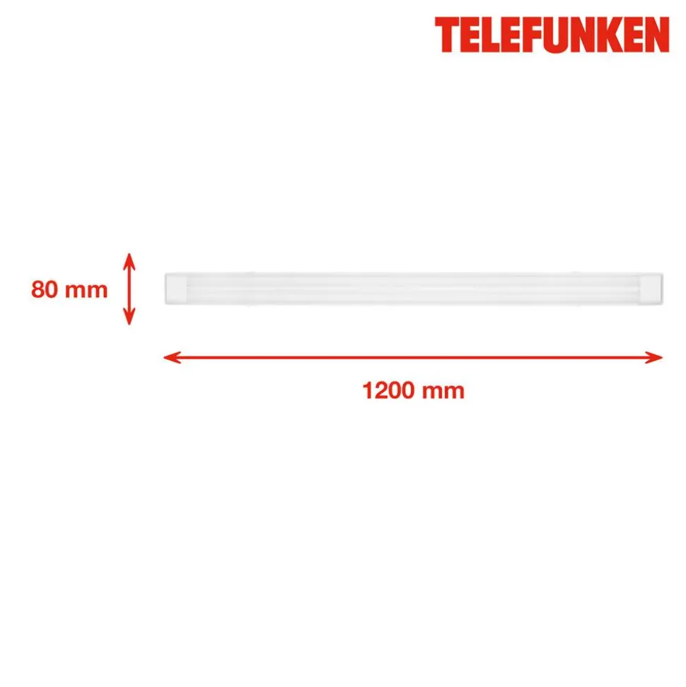 LED-Deckenleuchte 'MAAT' weiß 50 W 120 x 8 x 5 cm