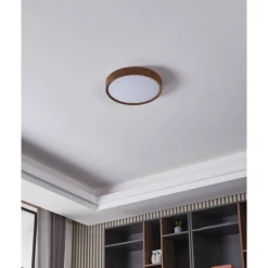 LED-Deckenleuchte 'Musurita' braun Ø 34 x 6 cm
