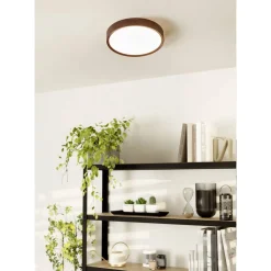 LED-Deckenleuchte 'Musurita' braun Ø 34 x 6 cm