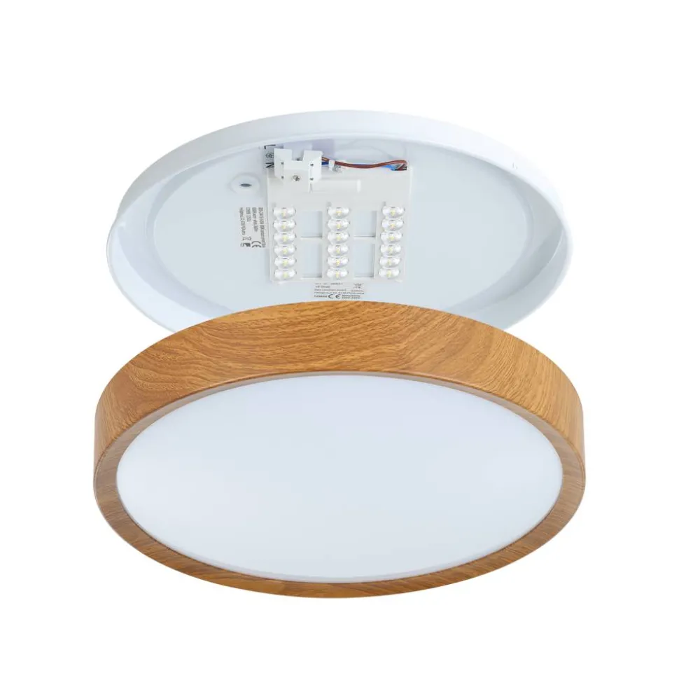 LED-Deckenleuchte 'Musurita' braun Ø 34 x 6 cm