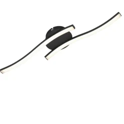 LED-Deckenleuchte schwarz 480 lm 55,5 x 12 x 7 cm, 2-flammig