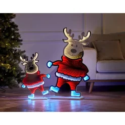 LED-Dekofigur Elch 126 LEDs 56 cm
