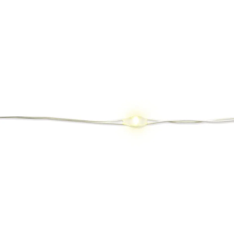 LED-Draht-Lichterkette 378 LEDs warmweiß 620 cm