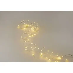 LED-Draht-Lichterkette 378 LEDs warmweiß 620 cm